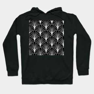 Black and White Scale Pattern Hoodie